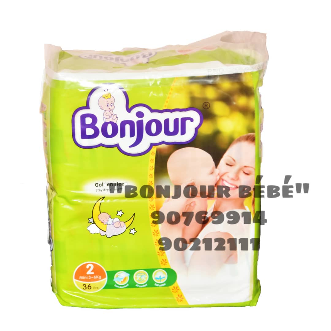 COUCHE BEBE SIMPLE BONJOUR 3-6KG