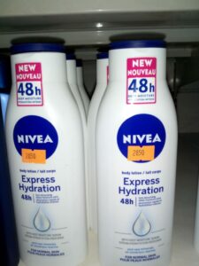 nivea express hydratation