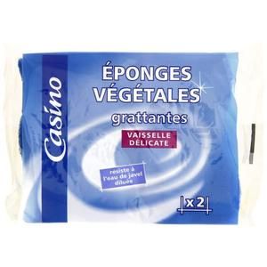 Eponges végétales grattantes vaisselles délicates