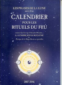 Livre calendrier pour les rituels du feu