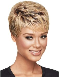 perruque synthétique naturelle