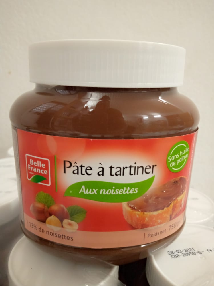 Pate à tartiner aux noisettes