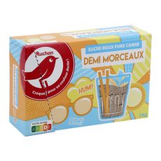 Ruchan Sucre roux pure canne demi morceaux