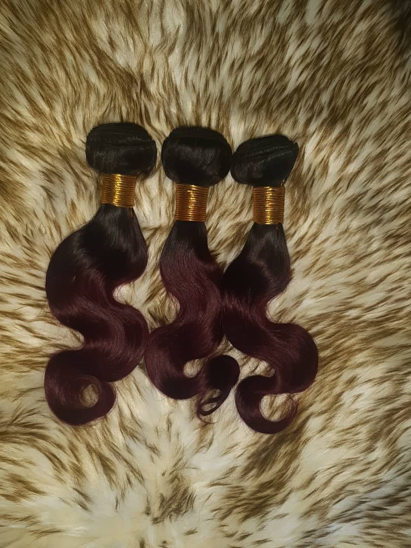 Tissage 2tons bissap et noir