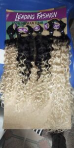 Tissage ondulé 2tons avec closure Leading fashion