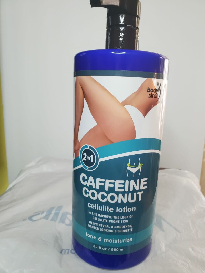 2 in 1 Caffeine Coconut cellulite lotion 32 oz/960ml
