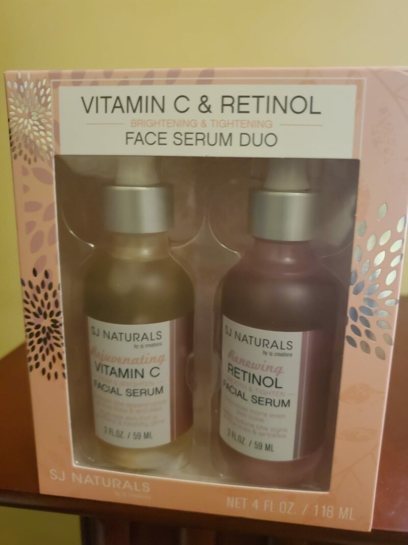 S.j. Naturals vitamin C and retinol face serum Duo 