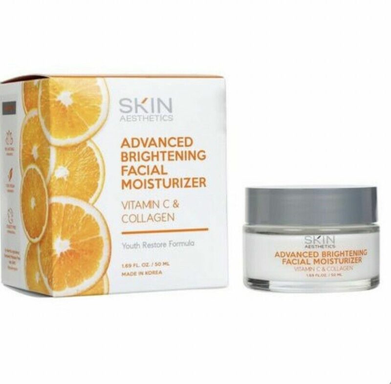 Skin Aesthetics Advanced Brightening Facial Moisturizer Vitamin C & Collagen 1.69 oz 50ml