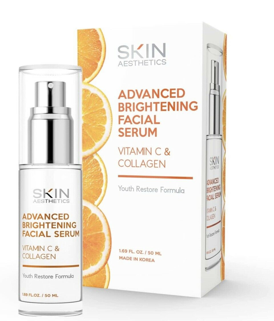 SKIN AESTHETICS ADVANCED BRIGHTENING FACIAL SERUM VITAMIN C & COLLAGEN