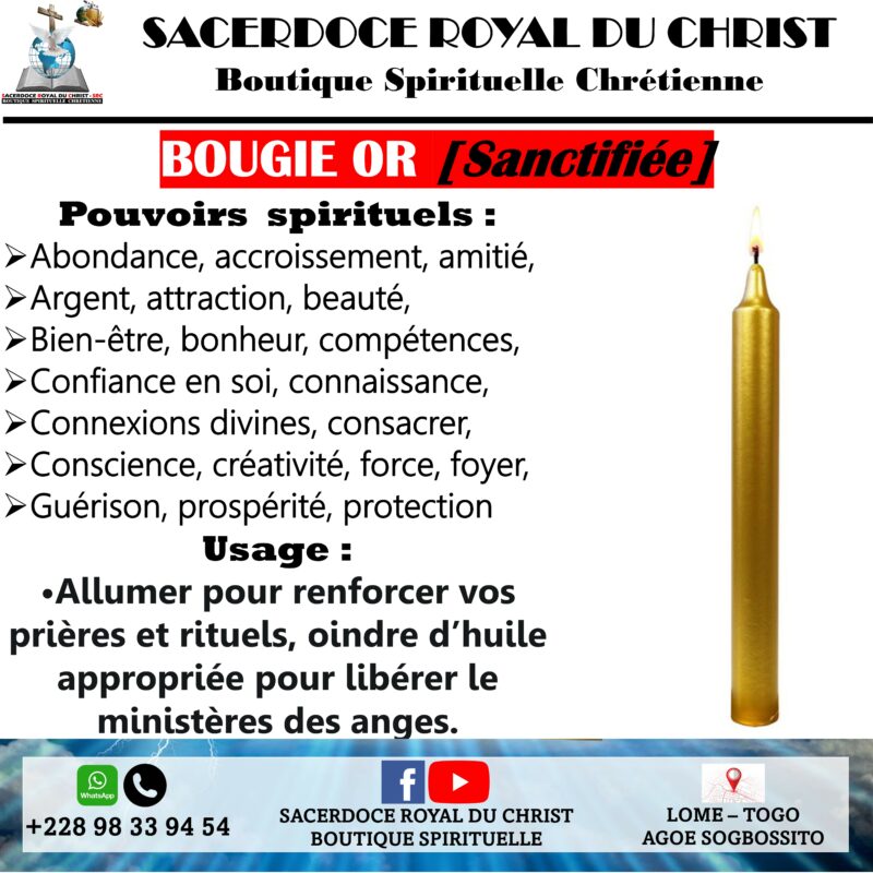 BOUGIE 0R [Sanctifiée]