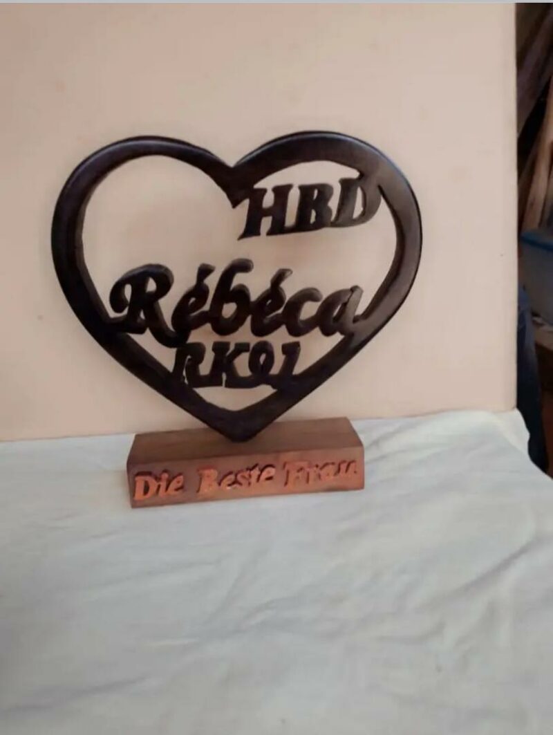 Œuvre d'Art cœur Noir