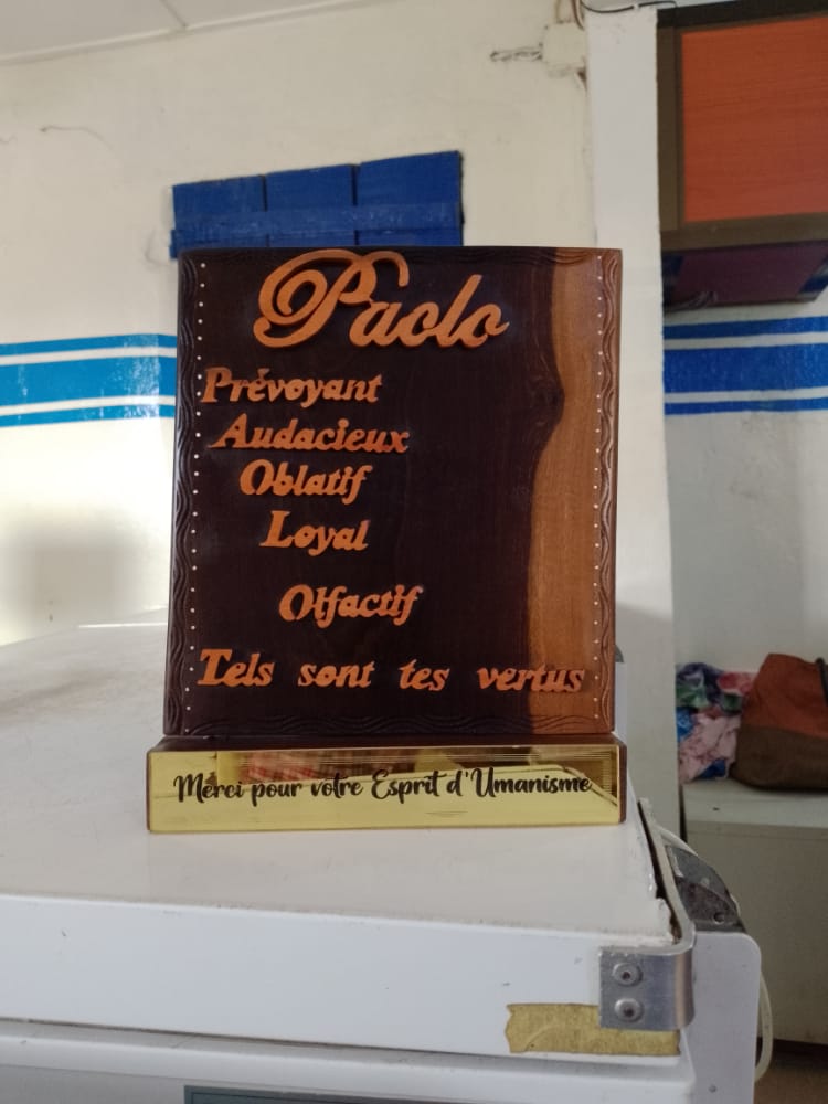 Sculpture d'Art Tableau Carré Deux Ton