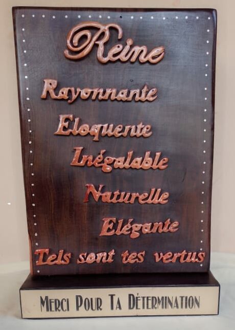 Sculpture d'Art Tableau Rectangle Noir