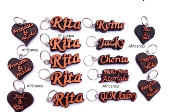 Porte clé de nom en love