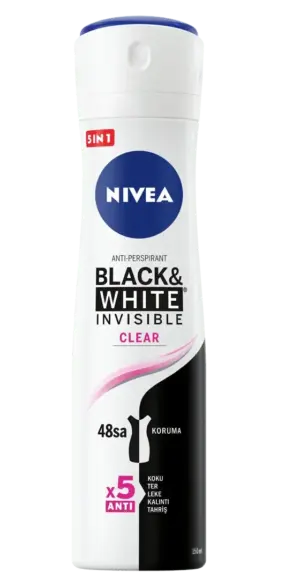 DEODORANT NIVEA BLACK AND WHITE INVISIBLE CLEAR 48h