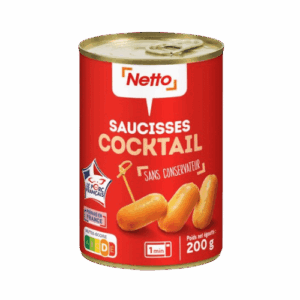 SAUCISSES COCKTAIL NATURES 400G NETTO