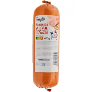 SAUCISSON A L'AIL GOUT FUME 800 G