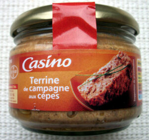 TERRINE DE CAMPAGNE AUX CEPES CASINO 180G