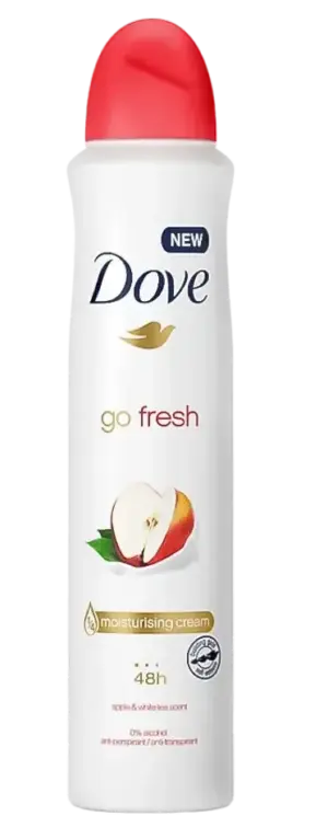 DEODORANT DOVE GO FRESH APPLE and WHITE TEA SCENT