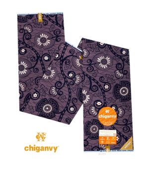 CHIGANVY 100% COTON  MOTIF CIRCULAIRE ET FLORAUX