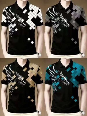 POLO DRAGON GEOMETRIQUE