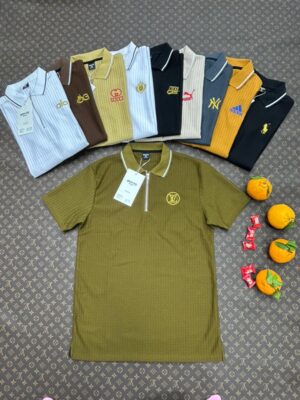 POLO COL ZIPPE TEXTURE LOUIS VUITTON