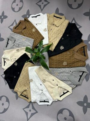 POLO JACQUARD LOGO BRODE STYLE LUXE DISCRET