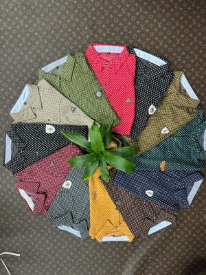 MANCHE COURTE A POIS STYLE VINTAGE LUXE