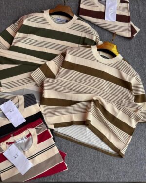 T-SHIRT RAYE OVERSIZE STYLE CASUAL LUXE