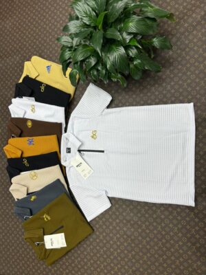POLO MAILLE PIQUEE COL ZIPPE BRODE AVEC FERMETURE