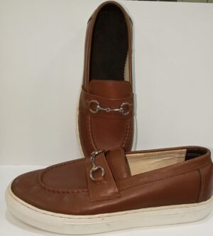 CHAUSSURE MOCASSIN A CHAINE MARRON