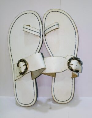 SANDALE PLATE  BLANCHE