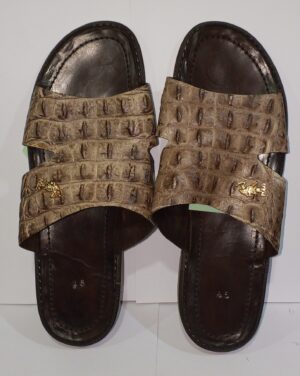 TAPETTE CUIR CROCRO BEIGE