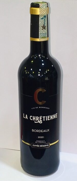 LA CHRETIENNE BORDEAUX CUVEE RESERVE 2022