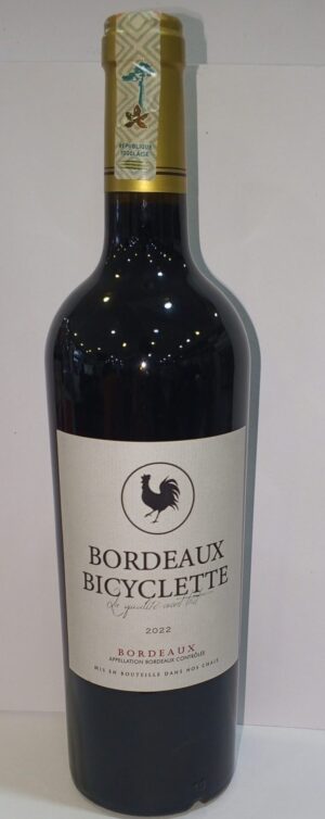 VIN ROUGE BORDEAUX BICYCLETTE