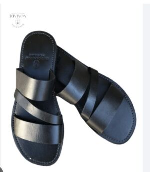 CLAQUETTE ARTISANALE HOMME CUIRE MOTIF G