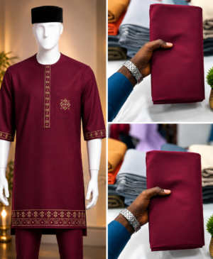 TISSU SENATEUR ROUGE BORDEAUX