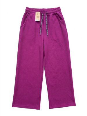 PANTALON FLUIDE EN MAILLE GAUFFRE