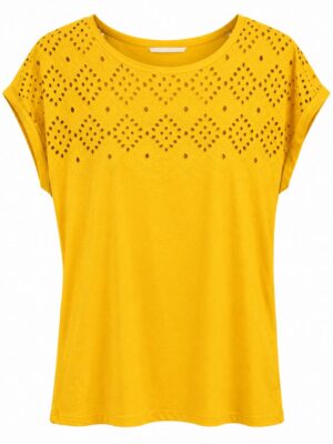 HABIT POUR FEMME JAUNE POINTILLE XS