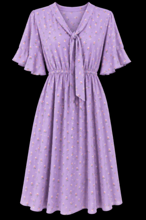 ROBE LAVANDE FLEURIE