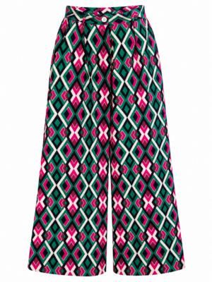 PANTALON PALAZZO IMPRIME GEOMETRIQUE