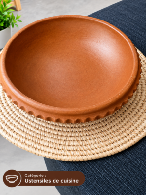 PLAT CREUX EN TERRE CUITE