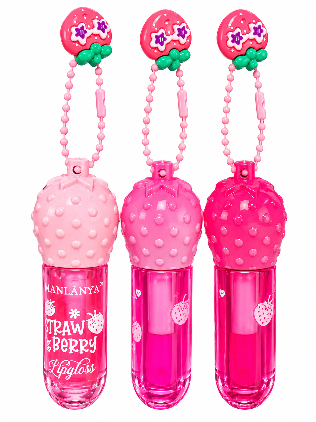 GLOSS FRAISE AVEC CHAINETTE